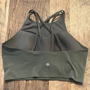 lululemon athletica Deep Green Strappy Sports Bra